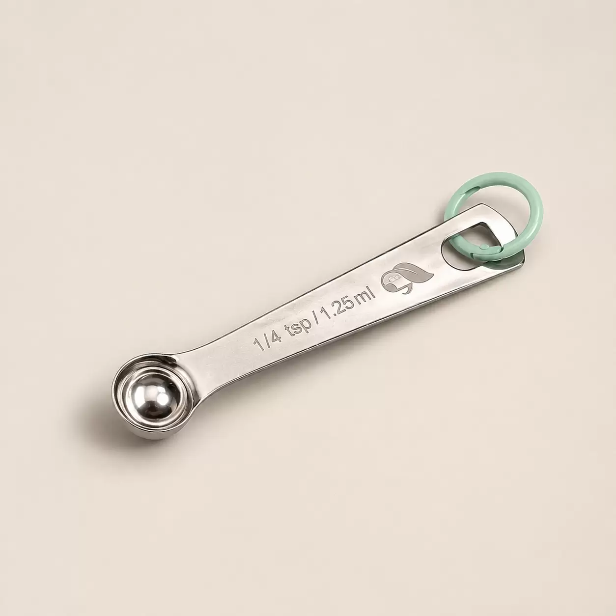 TeaTune stainless steel scoop 45° angle